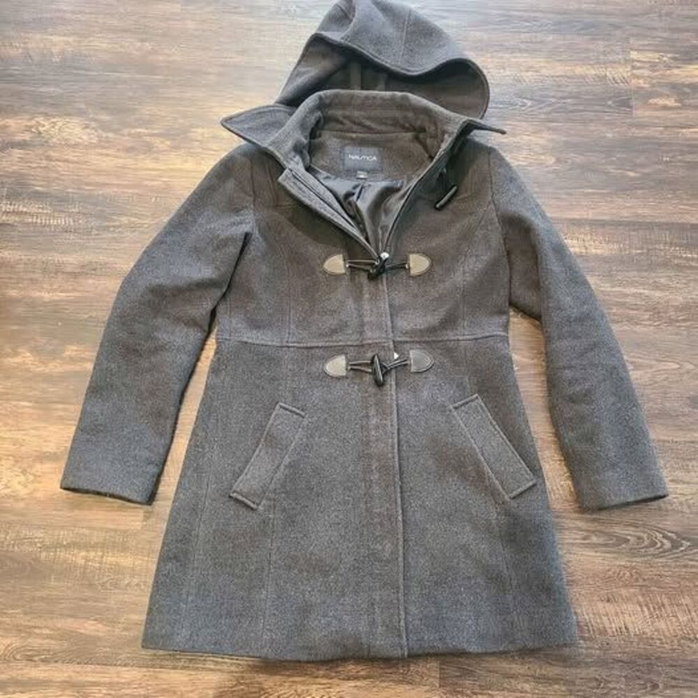 Nautica Peacoat With Hood Size Small
